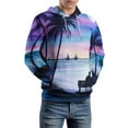 thumbnail image 5 of Hawaiian Style Sunset Tropical Beach Palm Tree 3D Print Hoodie Men Women Autumn Thin Pullover Sweatshirt Vintage Streetwear Tops, 5 of 6