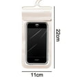 thumbnail image 2 of Bolsa impermeable para teléfono móvil de PU transparente con velcro para exteriores, personalizada, con pantalla táctil de gran tamaño y huella dactilar, para natación, buceo y playa, funda, 2 of 5