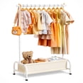 thumbnail image 1 of Perchero MISSLO para niños con cesta para guardar vestidos, color blanco, 1 of 5