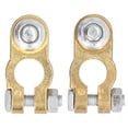 thumbnail image 2 of Battery 2pcs Car Battery Terminal Wire Clamps Pure Copper Positive Negative Top Post Connectors, 2 of 7