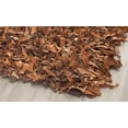 thumbnail image 4 of SAFAVIEH Leather Shag LSG511K Hand-knotted Brown Rug, 4 of 6