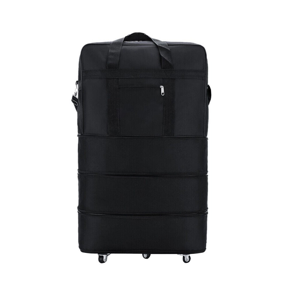 US 3-Layers Expandable Duffel Bag Suitcase Collapsible Rolling Wheeled Luggage