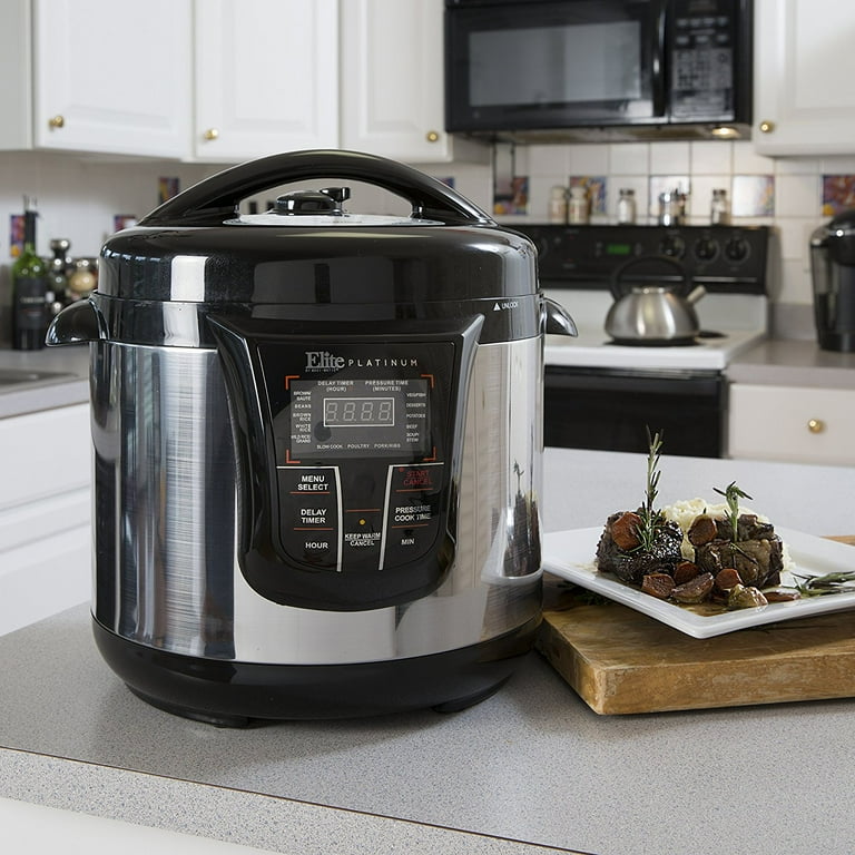 Elite platinum epc 808p stainless steel 8 quart electric pressure cooker sale