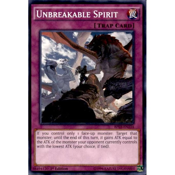 YuGiOh Battle Pack 3 Monster League Common Unbreakable Spirit BP03-EN234