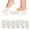 White*6, variant on Gustave 6 Pairs No Show Socks for Women Ultra Low Cut Liner Socks Non Slip Thin Invisible Hidden Socks Footies for Flats Loafer "Black/Nude/White"