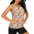 thumbnail image 2 of Easygdp Chiot Mignon pour Femmes Débardeur d'Entraînement, Haut de Course, Chemise de Randonnée, Séchage Rapide pour Course, Yoga, Randonnée-Grand, 2 of 7