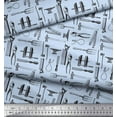 thumbnail image 3 of Soimoi Blue Cotton Duck Fabric Tools Hardware Print Fabric by the Yard 42 Inch Wide, 3 of 3
