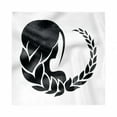 thumbnail image 1 of Zodiac Virgo Decorative Napkins Set of 4, Back of the Head of a Woman with Horoscope Virgo Hairdo Monochrome Design, Silky Satin Fabric for Brunch Dinner Party, 18", Black and White, by Ambesonne, 1 of 2