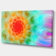 thumbnail image 2 of Red Fractal Petals Dandelion - Floral Canvas Art Print, 2 of 4