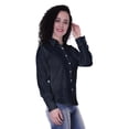 thumbnail image 2 of Moomaya Chemises à Manches Longues en Coton pour Femmes Tenues de Travail Formelles Unies, 2 of 6