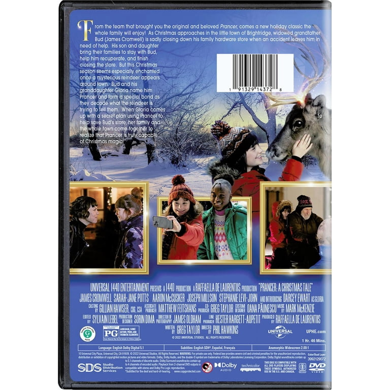 Universal DVD Prancer: A Christmas Tale, 106 mins, Holiday Drama
