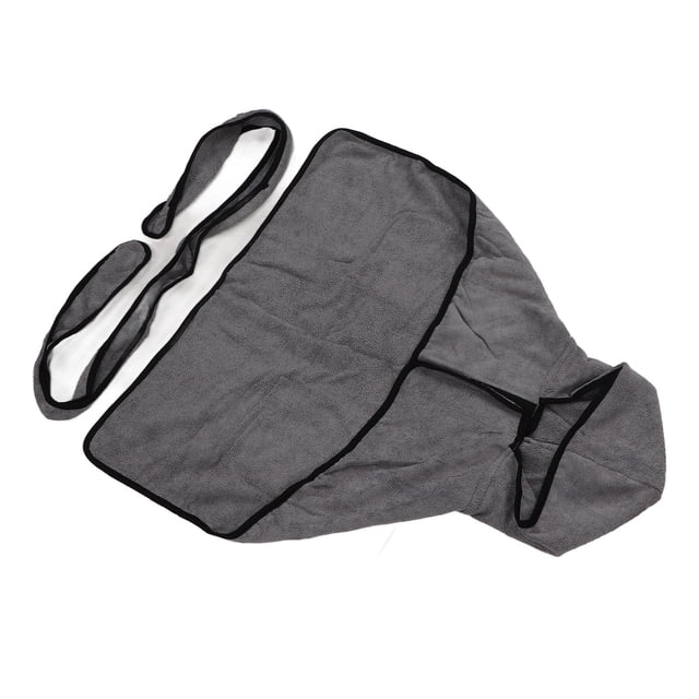 Dog Bathrobe, Dog Towel Easy To Put on and Take Off Quick Drying Polyester Machine Washable Fine Stitching for Bathing S