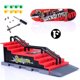 thumbnail image 1 of Tech Finger Skateboard Kit Finger Bike Bmx Mini Tvåhjulig Scooterbräda Skate Fingers Sport Träningsrekvisita Ramp Skate Park Leksaker Pop [DB], 1 of 4