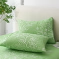 thumbnail image 6 of Spirit Linen Home Est. 1988 Foliage Microfiber Sheet Set - Queen, Sage/White, 6 of 8
