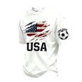 thumbnail image 2 of USA Mens Soccer Jersey Shirts 2026 Country Team Short Sleeve Crew Neck Fan International Football Shirt Retro Streetwear Top White S, 2 of 4