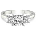 thumbnail image 5 of IGI Certified 1 Carat Cushion Shape Lab Grown Diamond Engagement Ring | 14K White Gold | Intricacy Three Stone Lab Diamond Ring | FG-VS1-VS2 Quality Friendly Diamonds, 5 of 7