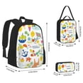 thumbnail image 2 of Balery Summer Animal Mochila escolar 3 en 1 para niños: mochila resistente con lonchera térmica y estuche para lápices. Mochila escolar para niños y niñas., 2 of 7