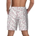 thumbnail image 4 of Balery Playing Rabbit Mens Swim Trunks Swim Shorts for Men Quick Dry Inseam Beach Shorts with Compression Liner Pocket-XX-Large, 4 of 9