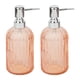 thumbnail image 1 of Dispensador de jabón de vidrio de 2 piezas, resistente y a prueba de fugas, para salón de belleza, botella desinfectante de manos. naranja, 1 of 9