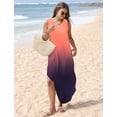 thumbnail image 2 of Vestido largo SAMPEEL 2025, a la moda de vacaciones en la playa, cuello en V, XL, 2 of 6