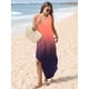 thumbnail image 2 of Vestido largo SAMPEEL 2025, a la moda de vacaciones en la playa, cuello en V, XL, 2 of 6