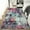 Purple/Multi, variant on HOMERRY Rugs 5' x 7' Abstract Area Rug for Living Room Non Slip Low Pile Carpet, Gray