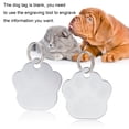 thumbnail image 6 of 60Pcs 2 Style Aluminum Alloy Pendants Pet Dog and Cat Tags Dog Paw Prints Charms Iron Split Key Rings Silver 35x33x1mm Hole: 3.7mm 15x22mm 30pcs/style, 6 of 7