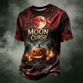 thumbnail image 4 of YNGKMEA Halloween Shirts for Men Novelty Graphic Tshirts Spooky Pumpkin Skeleton Costume Short Sleeve Crewneck Tops for Holiday Party Festive, 4 of 4