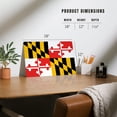 thumbnail image 4 of Maryland, State Flag (12x18 Aluminum Art, Indoor Outdoor Metal Sign Decor), 4 of 5