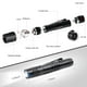 thumbnail image 5 of Linterna LED con clip (longitud de 9 cm) Linterna médica Mini portátil de aleación de aluminio negra con botón a presión y batería Estuche para bolígrafo Linterna de alta luminosidad, 5 of 5