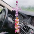thumbnail image 1 of Colgante de cruz de cristal para coche, accesorio para colgar en el interior del coche, adorno de diseño versátil, 1 of 6