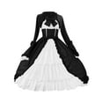 BLTIBY 2024 Women Court Gowns Dress Medieval Fall Winter Gothic Retro ...