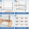 thumbnail image 4 of Black 3-Tier Candy Display Rack 24 * 23 * 14inch Versatile Chip and Snack Stand for Countertop Retail, Concession Stands, and Supermarkets, 4 of 14