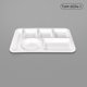 thumbnail image 2 of Bandejas de comida rápida con compartimentos de porcelana imitación calor diseñadas específicamente para comedores escolares y de unidades. Vajilla de calidad comercial., 2 of 4