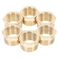 thumbnail image 1 of FELTECHELECTR Adaptador de latón de 6 piezas, reductor de rosca de 3/4" a 1/2", conector de manguera de jardín, adaptador de tubo de manguera, 1 of 3