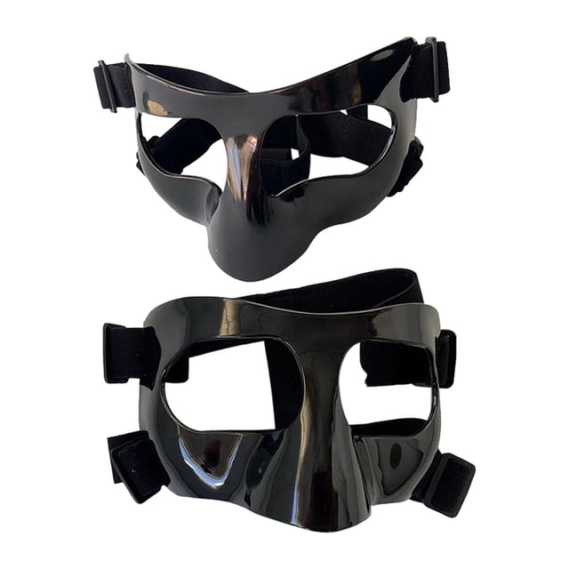 2x Protector facial de máscara de baloncesto para nariz rota, máscara facial para nariz rota, protector de máscara facial, equipo de fútbol