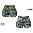 thumbnail image 5 of Picia Goal Time Printed Workout Shorts for Women Seamless Scrunch Butt Lifting High Waisted Yoga Gym Booty Running Moisture-wicking Short Pants-XX-Large, 5 of 9