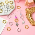 thumbnail image 5 of 1Bag 20Pcs 2 Colors Tibetan Style Alloy Bead Frames Lead Free & Cadmium Free Flower Antique Silver & Antique Golden 15x2mm Hole: 1.5mm 10pcs/color DIY, 5 of 5