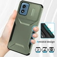 thumbnail image 3 of Dteck Case for Motorola Moto G Play 4G 2024, Shockproof Anti-Slip Case with Slide Lens Heavy Duty Protective Armor Cover Case for Moto G Play 4G 2024, Darkgreen, 3 of 6
