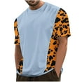 thumbnail image 2 of WAENQINLA Big And Tall Mens T-Shirts Summer Short Sleeve Round Neck Shirts Soft Stylish Leopard Printed Tees Tops,M-4XL, 2 of 5