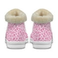 thumbnail image 6 of Psesaysky Pink Leopard Print Snow Boots for Women Girls Wide Toe Comfortable Winter Boots Soft and Cozy Flannel Lining, 6 of 7