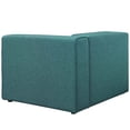 thumbnail image 3 of Modway Mingle Modern Style Polyester Fabric Right-Facing Sofa Chair in Teal Blue, 3 of 4