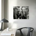 thumbnail image 3 of COMIO Canvas Wall Art Black And White Elephant Couple Canvas Print Artwork African Elephants Wall Art Paintings Modern Picture Print for Living Room Dinning Room Bedroom Bathroom Home Decor, 3 of 4