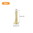 thumbnail image 2 of Vis en Bois M2 x 10mm Tête Ronde Fendue Vis en Laiton Auto-Tappante Vis de Menuiserie 45 Pcs, 2 of 6