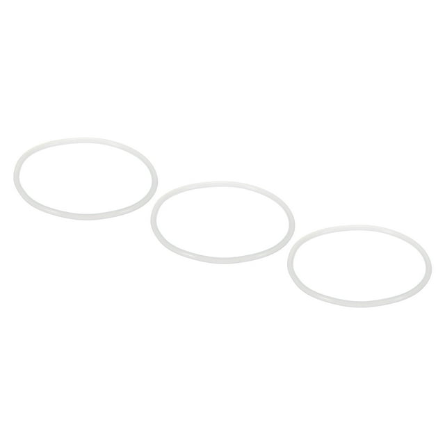 Unique Bargains O Rings Fit 10 Inch Water Filter Housing 87 x 4mm Silicone Replacement O Rings White 3 Pack