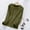 Army Green, variant on Women's Fleece Pajamas Tops Long Sleeve Thermal Pullover Winter Warm Crewneck Shirts Soft Fuzzy Loungewear