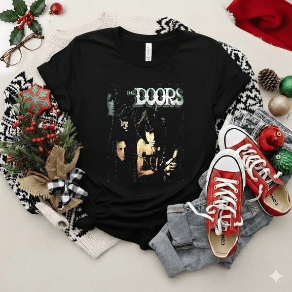 The Doors Jim Morrison Psychedelic Vintage Rock Band Tribute Unisex T-Shirt V12287 up to size 5XL