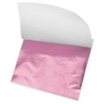 thumbnail image 1 of Hoja de papel de oro de 3.3 x 3.1 pulgadas de Uxcell para decoración artística, aluminio rojo rosa, 100 piezas, 1 of 5