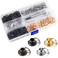 thumbnail image 2 of Craftsmanship Meets Elegance, 400Pcs Self-Backing Metal Decorative Grommets, Perfect For Leather Craft Accessories, Includes Easy Installation Kit, 2 of 7