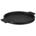thumbnail image 1 of Bouclair Black Wood Round Tray with Handles, 1 of 5